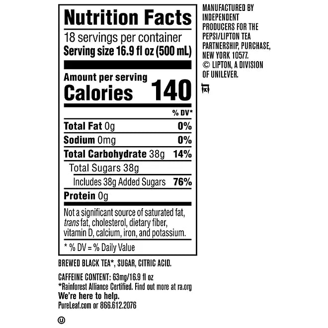 Pure Leaf Sweet Iced Tea (16.9 oz.,)