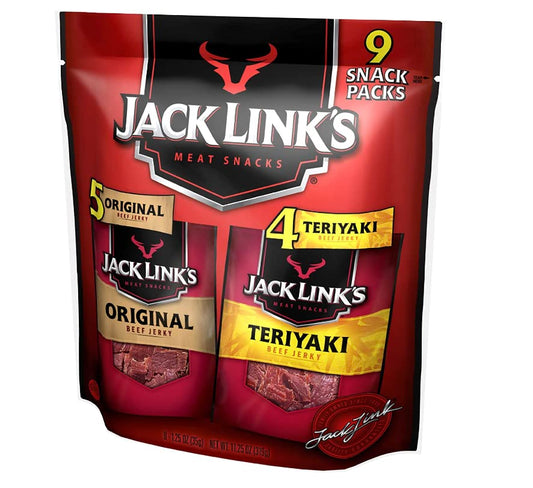 Jack Links Beef Jerky Variety (Original and Teriyaki Flavors)