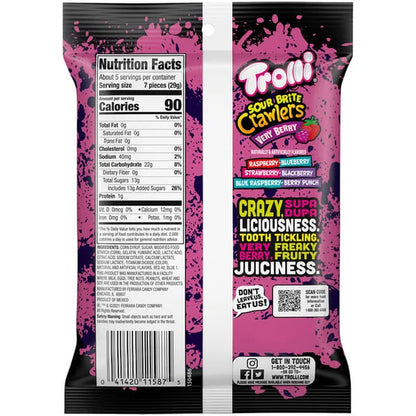 TROLLI SOUR BRITE CRAWLERS BERRY (5 oz)