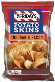 T.G.I. Friday's Potato Skins Snack Chips, Cheddar & Bacon (1 oz.)
